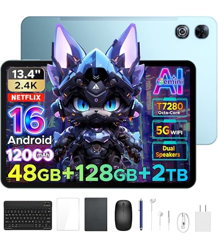 Amazon.co.jp: 【2026新登場 Android16 タブレット 13インチFHD+大画面