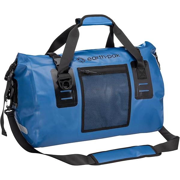 IRON JIA'S Motorcycle Dry Bag - 50L Waterproof Roll-Top Duffle Tail Bag With Shoulder Straps, Carbon Fiber
