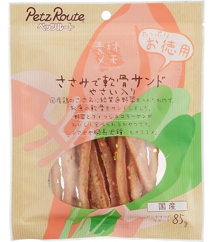 Amazon | 鶏むね肉で軟骨バー ミニ 12本 | ペッツルート (Petz Route