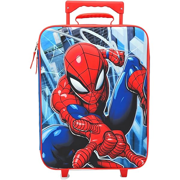 Amazon | Spider Man 子供用ハードサイドスピナーラゲッジ-18