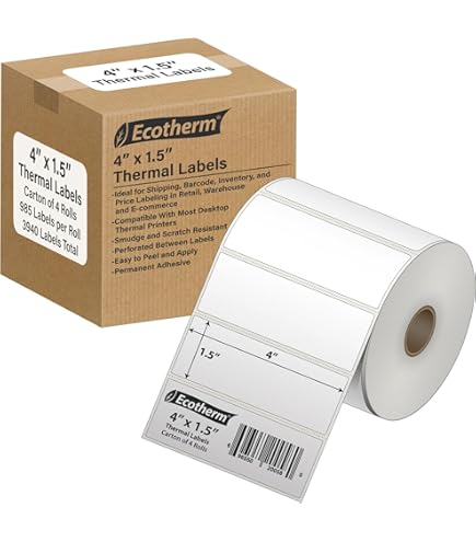 Compatible Roll 38mm X 25mm White Direct Thermal Labels For Zebra GK420d ZD420 TLP 2844 Citizen CL-S521 - 20 Rolls (40000 Labels) - White - View #6