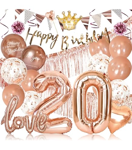 Amazon | 20歳 誕生日 バルーン 飾り付け 80CM「20」数字バルーン