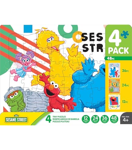 Amazon | 子供用セサミストリートジグソーパズル - 24ピース