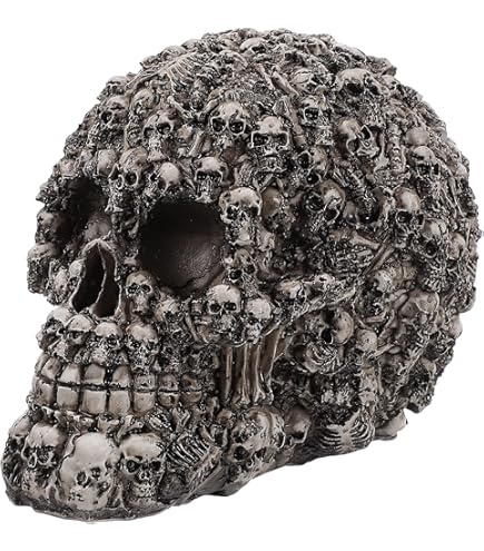 Amazon.co.jp: ガラス置物 幸運 オブジェ K9 ドクロ 髑髏 スカル 多