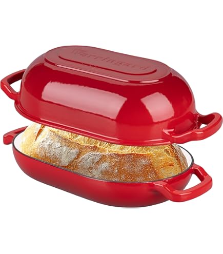 Challenger Cast Iron Bread Pan With Lid - Upside-Down Dutch Oven For Artisan Bread, Made In USA