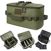 ギアケース 収納ボックス アウトドア キャンプ用品 ソフト コンテナバッグ 衝撃吸収 【仕切り板３枚】 コンパクト 軽量 ペグ