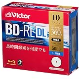 ビクター(Victor) くり返し録画用 BD-RE DL VBE260NP10J1 (片面2層/1-2倍速/10枚)
