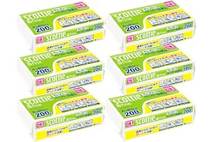 キッチンペーパー 400枚(200組) 6個 スコッティ サッとサッと (まとめ買い)