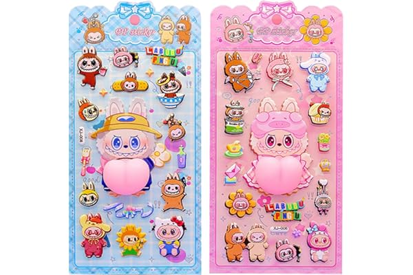 【2枚セット】おしりぷにぷにシール 3dシール ぷくぷく かわいい スマホケース飾り 手帳用 DIY用 3D立体 可愛い マシュマロ 泡ステッカー 子供 女の子 手帳/水筒/スマホケース/アルバム飾り用 （LBB2）