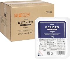 by Amazon あきたこまちごはん 200g×24入 秋田県産あきたこまち 酸味料不使用 | 米どころ秋田が誇るブランド米あきたこまち、上品な粘りとすっきりした甘みが自慢。食べ盛りも大満足の大盛りサイズ。電子レンジで温めるだけ、炊きたての美味しさ