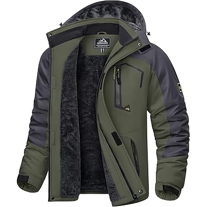 Amazon | [KEFITEVD] マウンテンパーカー メンズ 防寒ジャケット