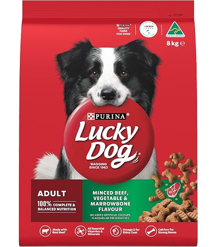 LUCKY DOG Adult Dry Dog Food Roast Chicken Vegetable Pasta Flavour 8kg :  Amazon.com.au: Pet Supplies