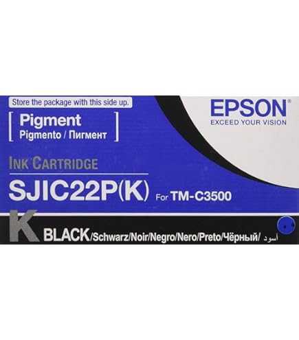 Amazon.co.jp: エプソン SJIC22PK TMー3500C用 インクカートリッジ