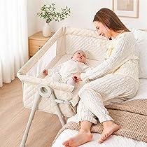 Amazon.co.jp: ベビーベッド 添い寝ベッド 折りたたみ 軽量 組み立て