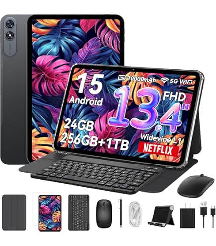 Android 15 タブレット 13.4インチ 24GB+256GB Amazon.co.jp: 【Android 15 AI タブレット 初登場】Tabwee W90