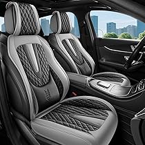 Amazon | SIMGOO カーシートカバー エプロン型 高級 ナパレザー