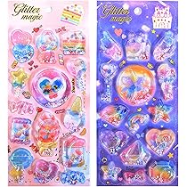 Amazon | KRGNPLE 水入りシール ぷっくり ウォーターシール 3D 立体 2