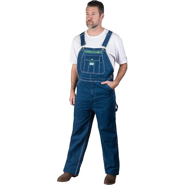 Men's Denim Bib Overalls Fashion Slim 