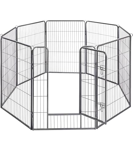 Amazon | Dinah Alsop ペットフェンス 中大型犬用— ペットケージ