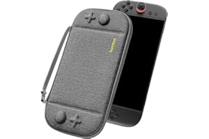tomtoc Slim Carrying Case for Nintendo Switch 2 Model 2025, Odorless Felt Protective Hard Shell with 12 Game Card Slots, Portable Travel Storage Case with Original Patent and Military Grade Protection