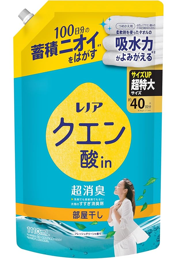Amazon | レノア クエン酸 in 超消臭 クリアフローラルの香り 詰替