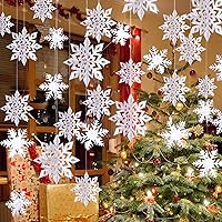 LOKIPA クリスマス 飾り付けセット クリスマス オーナメント シルバー 12点セット かわいい デコレーション 装飾品 インテリア スノーフレーク 雪の結晶 パーティーグッズ (雪の結晶 種類２)