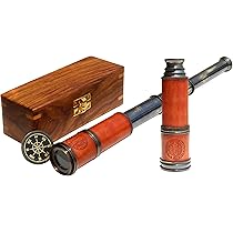 アンティークレプリカ　AHURA COLLECTABLES 望遠鏡 木製 アンティークレプリカ AHURA COLLECTABLES 望遠鏡 木製