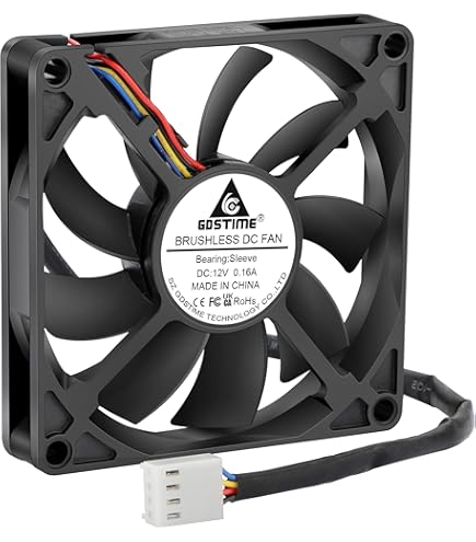 Amazon | オウルテック PCケース用山洋電気製静音ファン 8cm 15mm厚