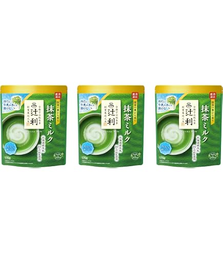 Amazon.co.jp: 辻利 抹茶ミルク お濃い茶仕立て 150g ×3個 : 食品