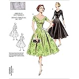 Amazon Butterick レトロ60年代デザインワンピースの型紙セット サイズ U6 8 10 12 14 5748 型紙 パターン 通販