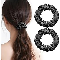 Amazon.co.jp: 【髪も喜ぶ シルク 100％ 】 ヘアゴム あとがつか