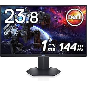 Dell ゲーミングモニター 23.8インチ S2421HGF(3年間無輝点交換保証/FPS向き/1ms/144Hz/AMD FreeSync Premium/フルHD/TN非光沢/DP,HDMIx2/高さ調整/回転)