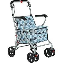 ★美品★軽量アルミカート　ショッピングカート　買い物カート　押し車　シルバーカー ショッピングカート シルバーカー 買い物 折りたたみ キャリー