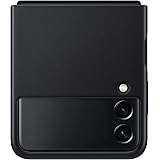 Galaxy Z Flip3 5G Leather Cover/ブラック [by Galaxy純正 国内正規品]EF-VF711LBEGWW