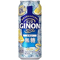 GINON レモン チューハイ500ml×24本 無糖