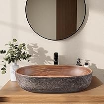 新しいスタイル 陶器の洗面器 手洗い 豪華便利 Amazon.co.jp: 【排水セット付き】 洗面ボウル 陶器 豪華 手洗器