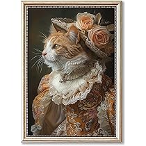 Amazon.co.jp: XBUMHOAL レディキャットウォールアート 抽象