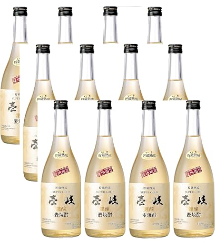 Amazon.co.jp: むぎ焼酎 壱岐 スーパーゴールド 720ml 22度 箱入り