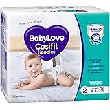 BabyLove Cosifit Infant Nappies Size 2 (3-8kg) | 1 Month Supply 228 Pieces (3 X 76 pack)