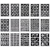 Kesote タトゥーシール ヘナタトゥー ジャグアタトゥー 15シート 304枚 花 蝶 文字薔薇 大量 たとぅーしーる ステッカー 韓国 刺青シール アルファベットコスプレ