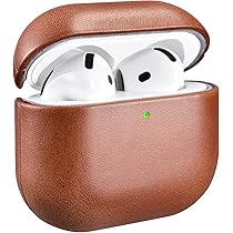 Amazon | AirPods 4 用 ケース 本革(2024年9月発売専用)落下防止