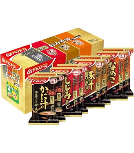 Amazon | アマノフーズ いつものおみそ汁贅沢 4種セット8食