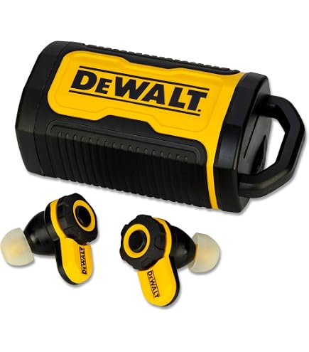 Amazon.co.jp: DEWALT Heavy Duty True Wireless Ear Buds, Bluetooth