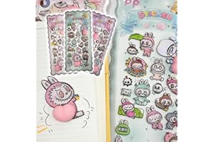 【おしりぷにぷにシール・被らない柄3枚セット】かわいい ぷくぷく 3D マシュマロ もちもち 立体お尻シール 貼り付け簡単 キャラクター 手帳 日記帳 スマホケース用 携帯電話飾り DIY デコレーション ごほうび ストレス解消おもちゃ お祝い (通常タイプ)