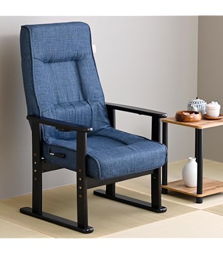 Amazon｜カインズ(CAINZ) 木製ふかふか高座椅子 グレー 幅57.5cm 奥行