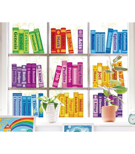 Study Corner Sticker S For Classroom PLIGREAT 6 Sheets Cute Book Stickers, Learning Reading ...