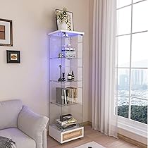 Amazon.co.jp: ガラスケース ショーケース【13色調光・LED照明】5mm