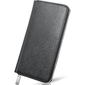 【最新モデル】 財布 メンズ 長財布 牛革 YKK ラウンドファスナー 大容量 小銭入れ 紳士