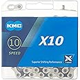 KMC X10.93 10 speed 116 links Bicycle Chain, Silver/Grey (1/2x11/128-Inch) by KMC