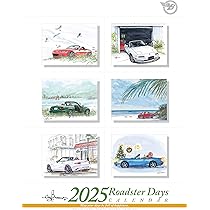 レインbow　カレンダー Amazon | Sportscar Days 2025 by Bow。 | カレンダー | 文房具